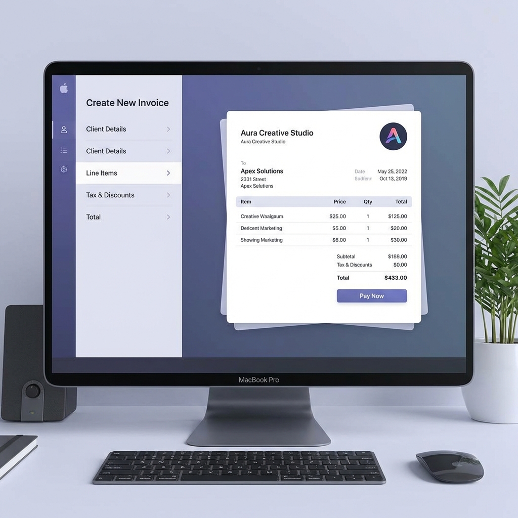 InvoicePro App Mockup